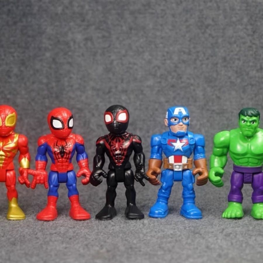 Superhero รุ ่ น Q Spiderman ทีมอเมริกัน Hulk Joint เคลื ่ อนย ้ ายได ้ Hasbro รูป