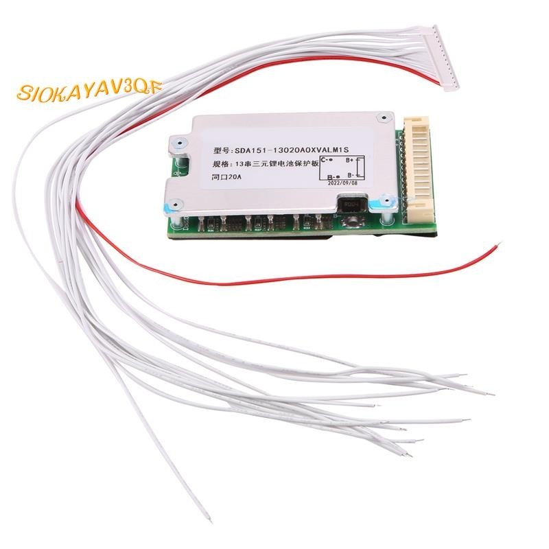【 Siokayav3qf 】SDA151 13S 48V 20A จักรยานไฟฟ ้ า BMS Board Ebike Balance