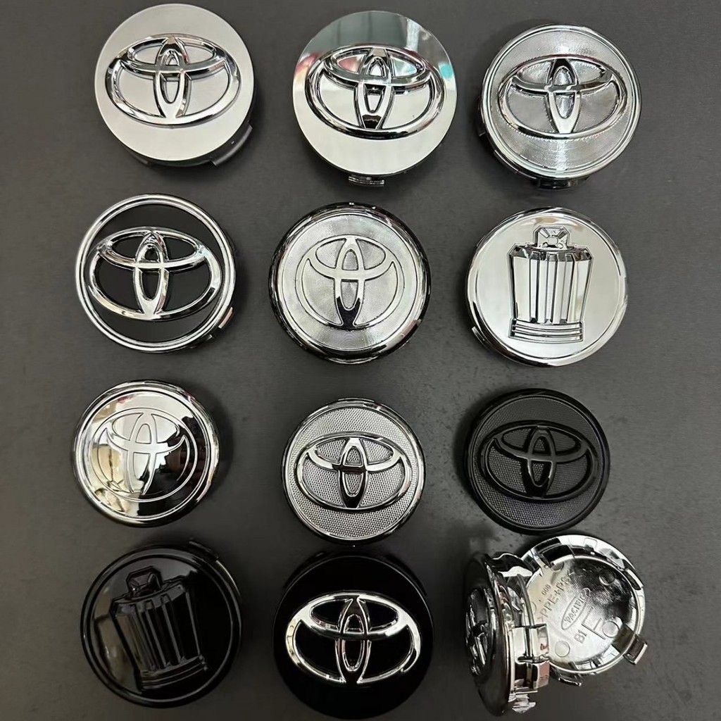 ฝาครอบดุมล้อ Toyota โลโก้ Ralink Corolla Reiz Camry Highlander Vios Corolla ฝาครอบยางตรงกลาง