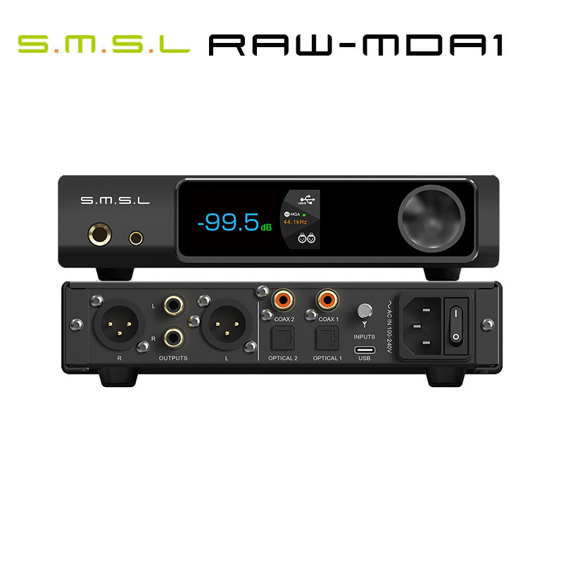 Smsl RAW-MDA1 Dual ES9039Q2M ถอดรหัสรองรับ MQA MQA-CD LDAC Bluetooth 5.1 Hi-res DAC พร ้ อมรีโมทคอนโ