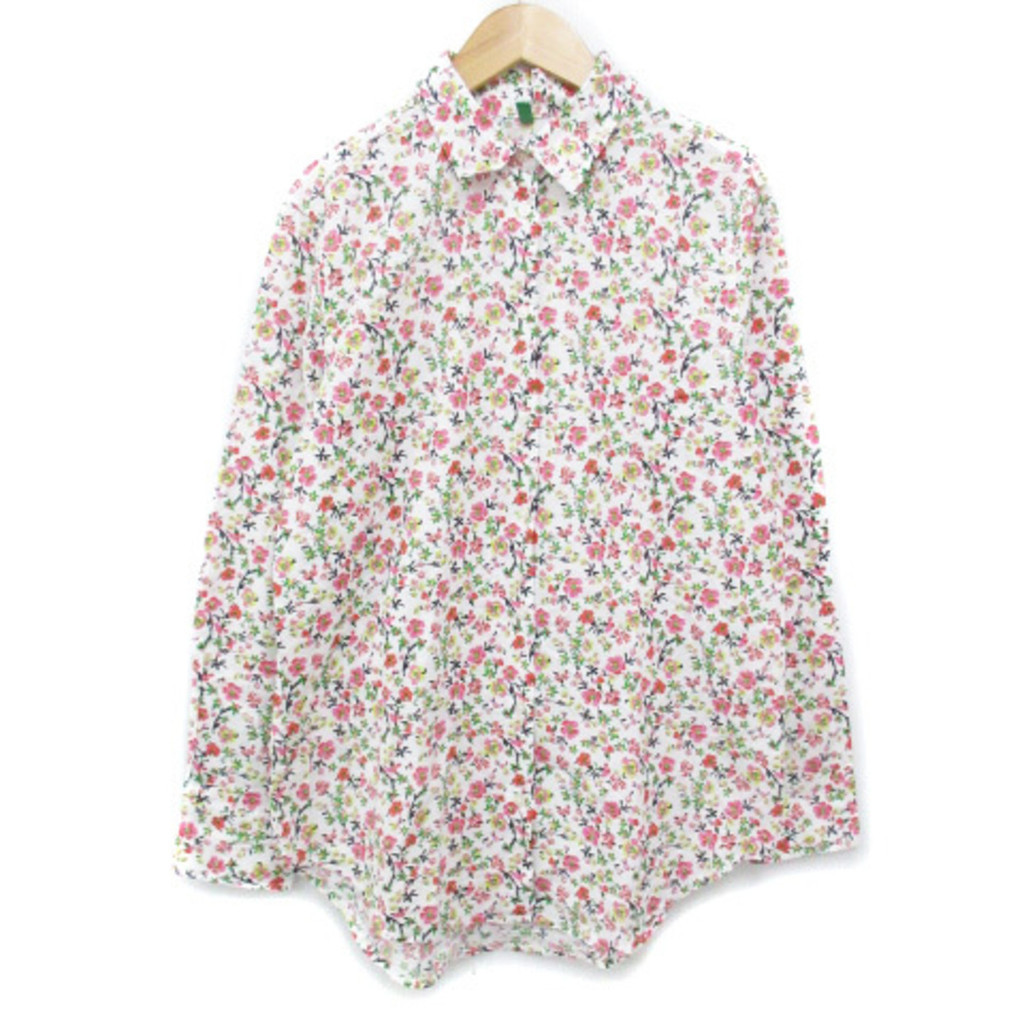 United Colors of Benetton Floral Pink Casual Shirt Direct from Japan Secondhand