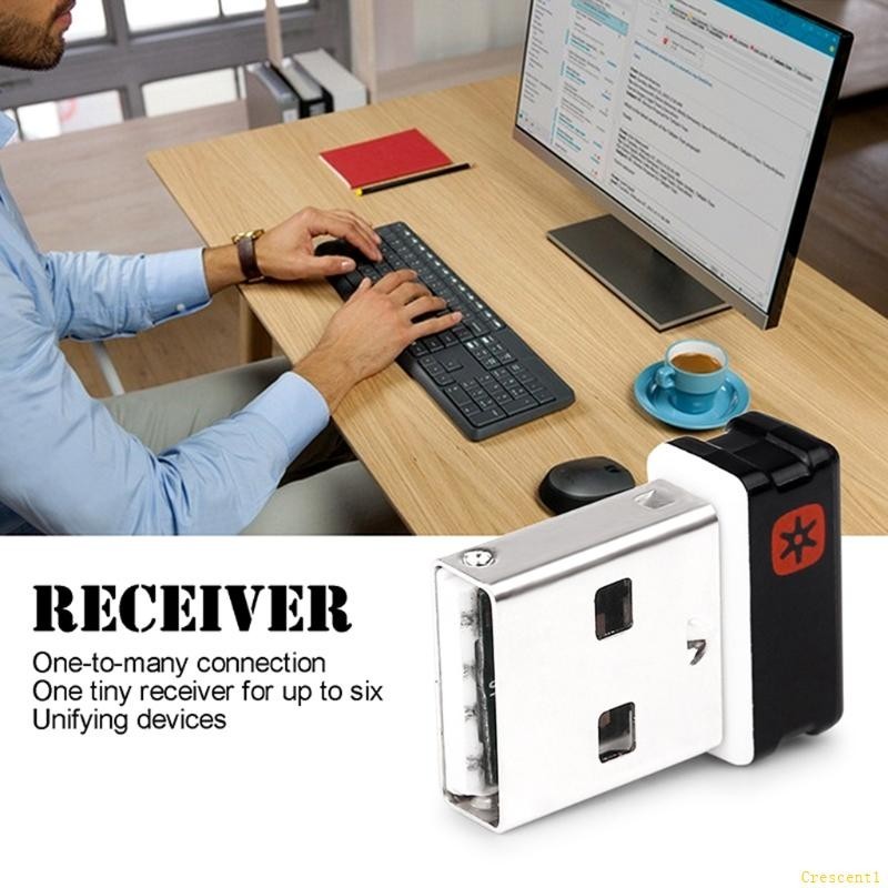 Bei Mouse Keyboard Dongle Receiver Unifying USB Adapter สําหรับ M510