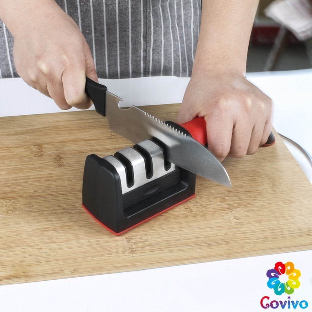 Covivo ที่ลับมีด อุปกรณ์ลับมีด หินลับมีด ลับได้ เครื่องลับมีด แท่นลับมีด / Knife sharpener