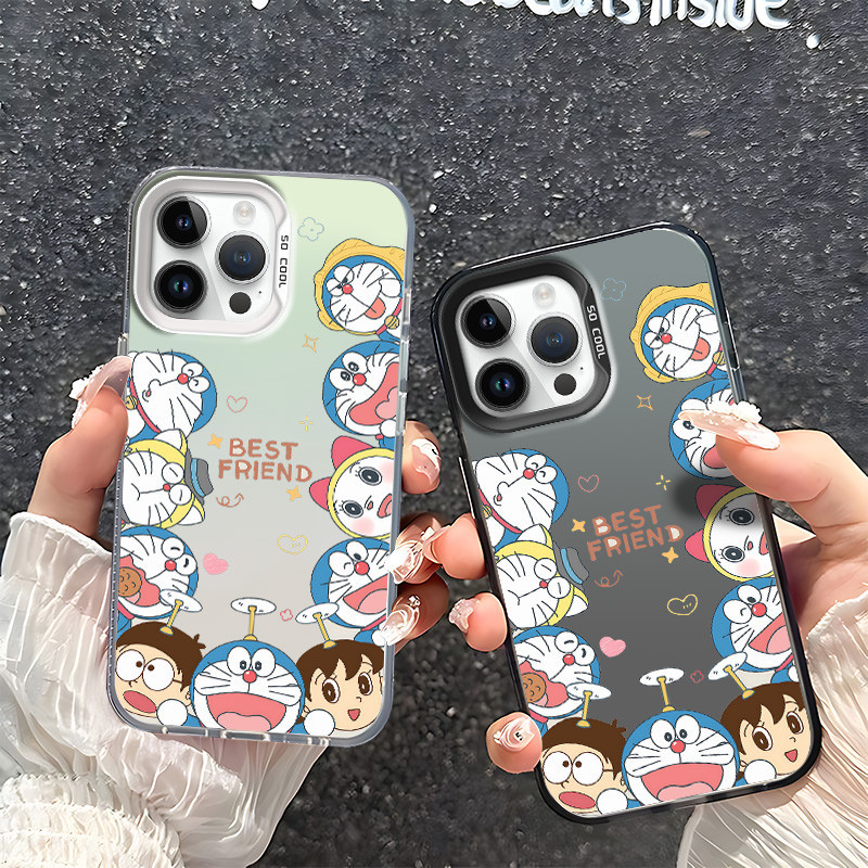 น่ารักโดราเอมอนเคสโทรศัพท์สําหรับoppo Reno5 Reno6 Reno7 Reno8 Reno9 Reno10 Reno11 Reno12 Pro Pro + OPPOค้นหาX5 ค้นหาX6 ค้นหาX7 Pro