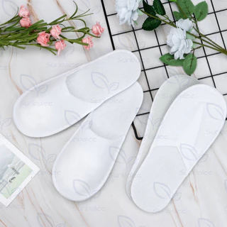 สลิปเปอร์ 1 บาท สลิปเปอร์โรงแรม กระดาษ ใช้แล้วทิ้งได้ รองเท้าใส่ในบ้าน รองเท้าใส่ในโรงแรม สินค้าพร้อมส่ง
