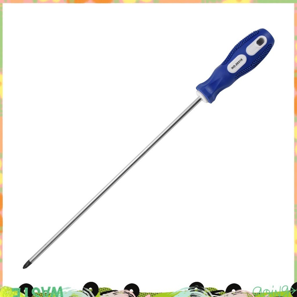 ไขควงปลายแม่เหล็กขนาด 12" ยาว Shank 6 มม. สีแดงเทียน