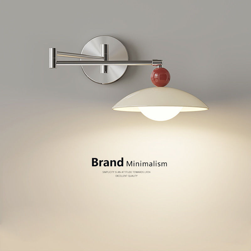 โคมไฟติดผนังห้องนอนข้างเตียง Bauhaus ห้องนั่งเล่นสแกนดิเนเวียน Minimalist Retractable Study อ่านสวิงอาร์มไฟติดผนัง ราคา ถูกที่สุด ดีลบีเคเค รูปภาพหลัก