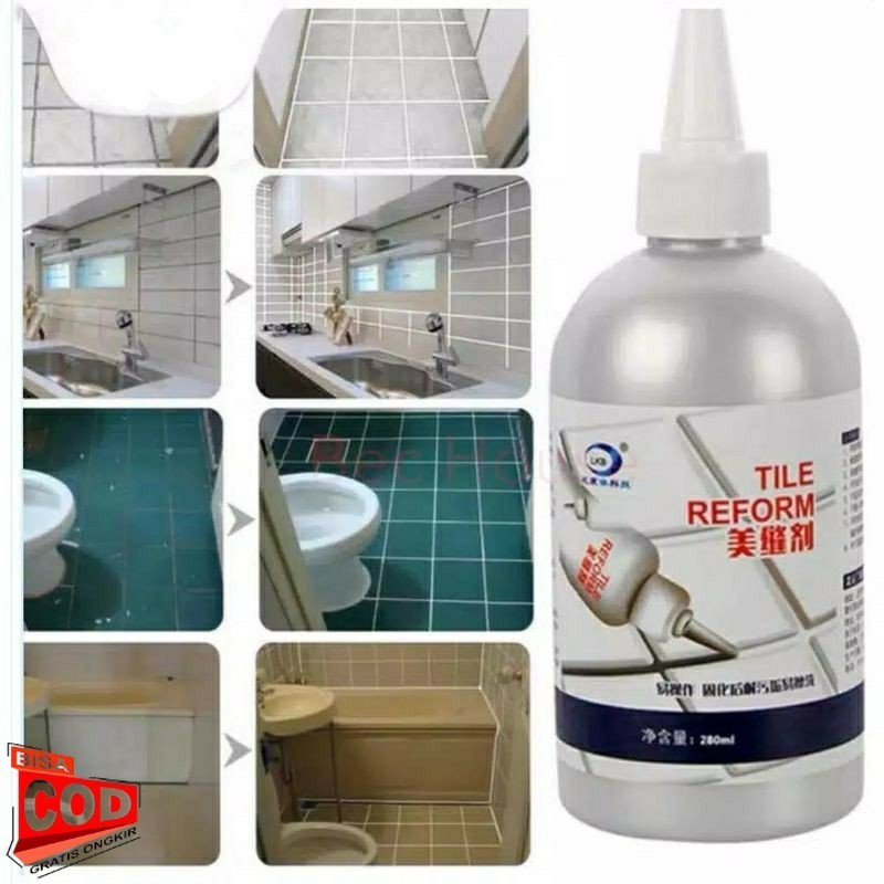Tile Reform Nat / Tile Reform กันน้ํา 150ml / 280ml น้ํายาเติมยาแนวเซรามิกกันน้ํา / น้ํายาทําความสะอ
