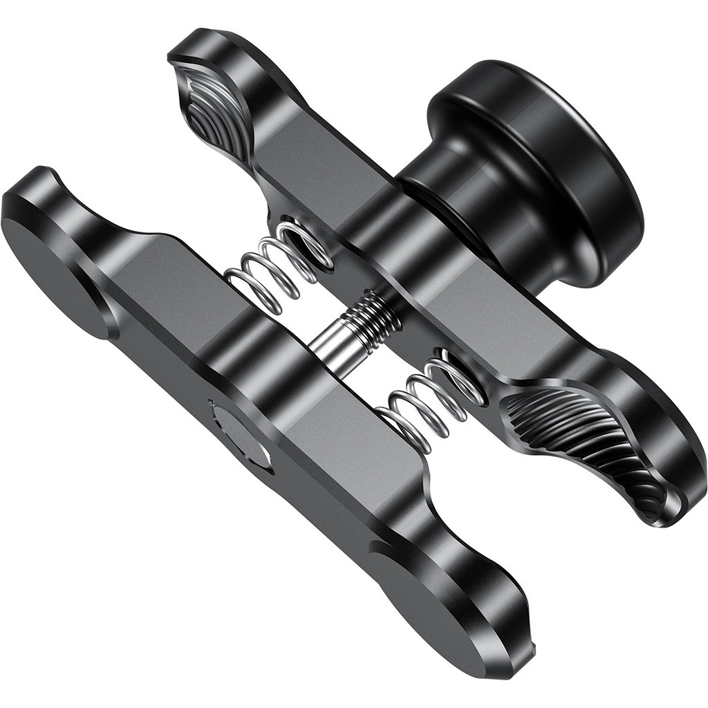 XT-XINTE 2 ชิ้นอลูมิเนียมผีเสื้อ Ball คลิป Anti-theft One-inch Ball Joint Rod สําหรับขาตั้งกล้องการถ