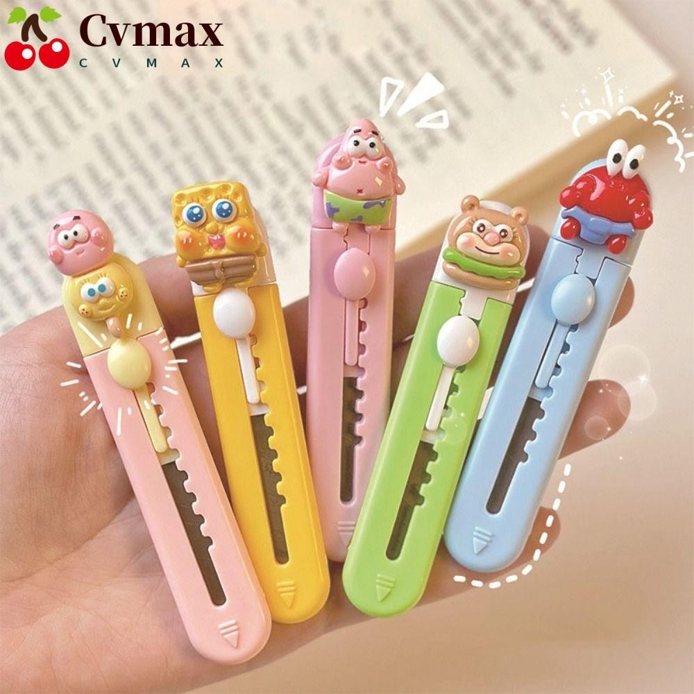 เครื่องตัดกระดาษ CVMAX, ใบมีดเปิดกล่องการ์ตูนขนาดเล็ก, ใบมีดเครื่องตัดแบบยืดหดได้แบบพกพาคุณภาพสูง