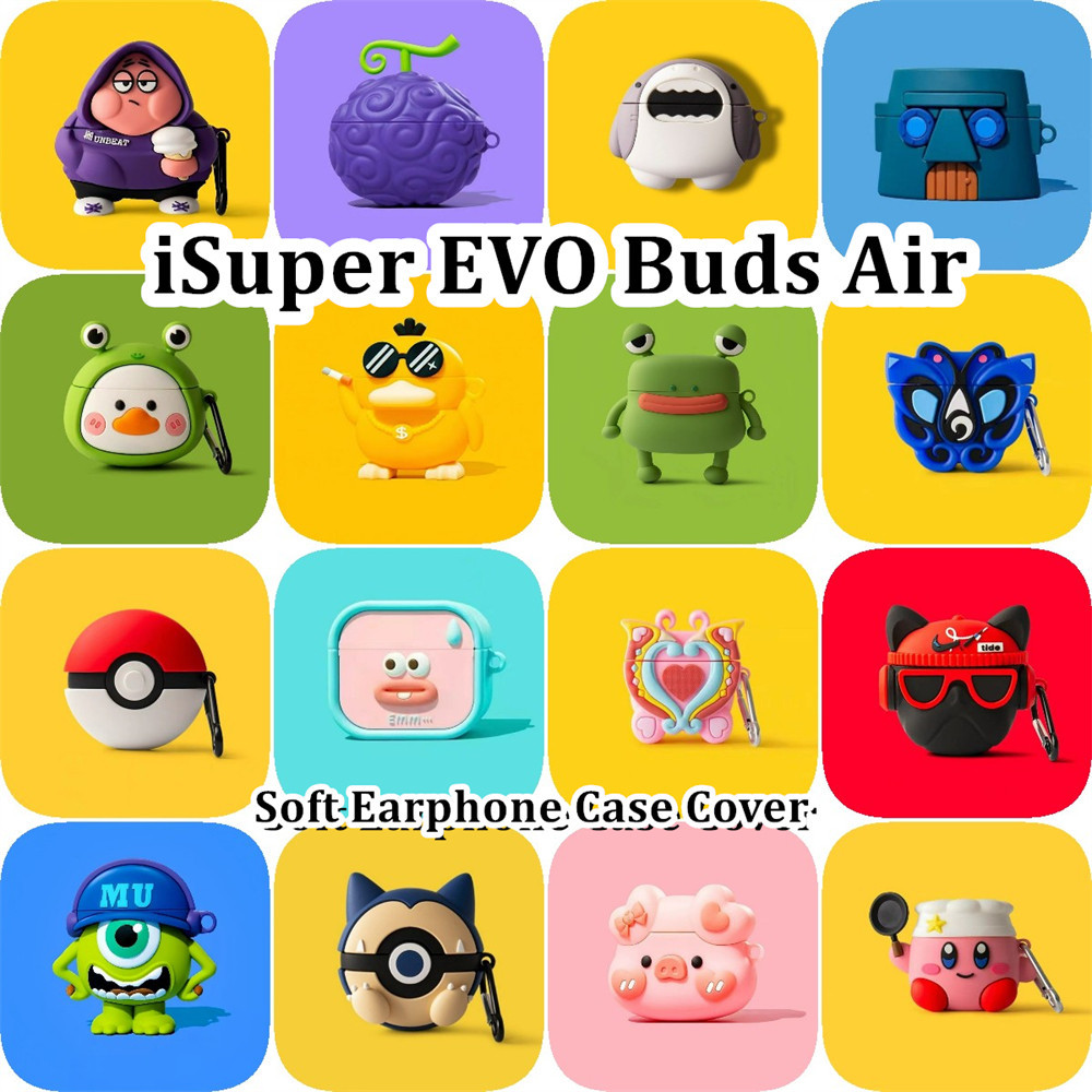 imamura สําหรับ iSuper EVO Buds Air Case การ์ตูนอินเทรนด์ซิลิโคนอ่อนนุ่มหูฟังกรณีปลอก NO.1