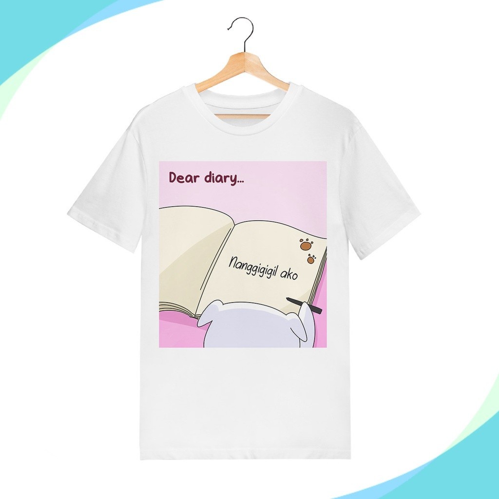 SSKAIT Spike Nanggigigil ako Funny dog mood dry fi S-5XL ไซส์ใหญ่ แฟชั่น วินเทจ y2k