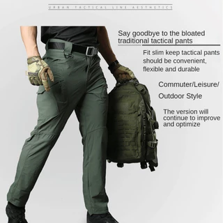 เนื้อยีนส์หนา ผ้ายืด IX9 กางเกงคาร์โก้ กางเกงยุทธวิธี แนว Tactical ไซส์ S-2XL