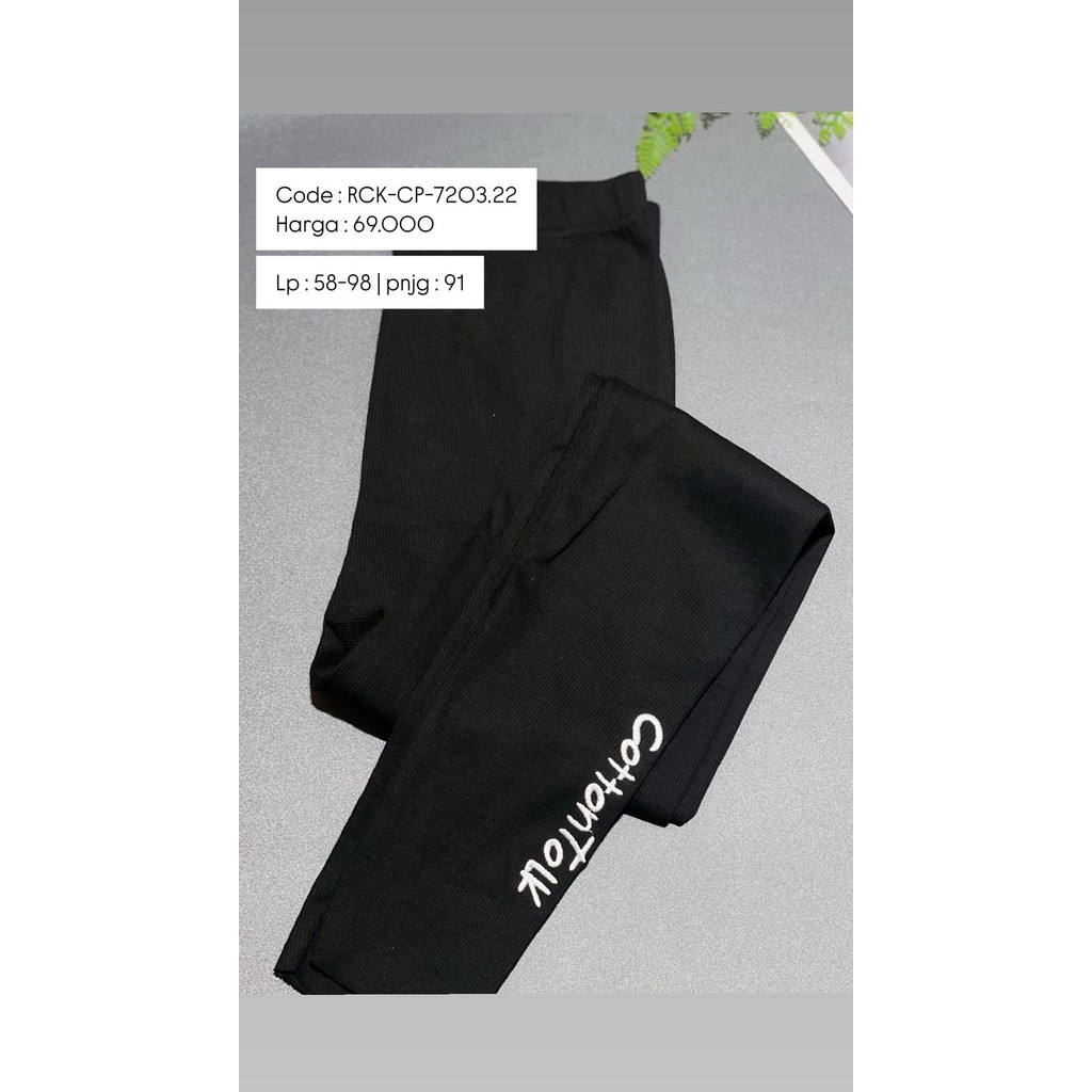 เลกกิ้งผ้าฝ้ายสีดํา RCK-CP-7203.22