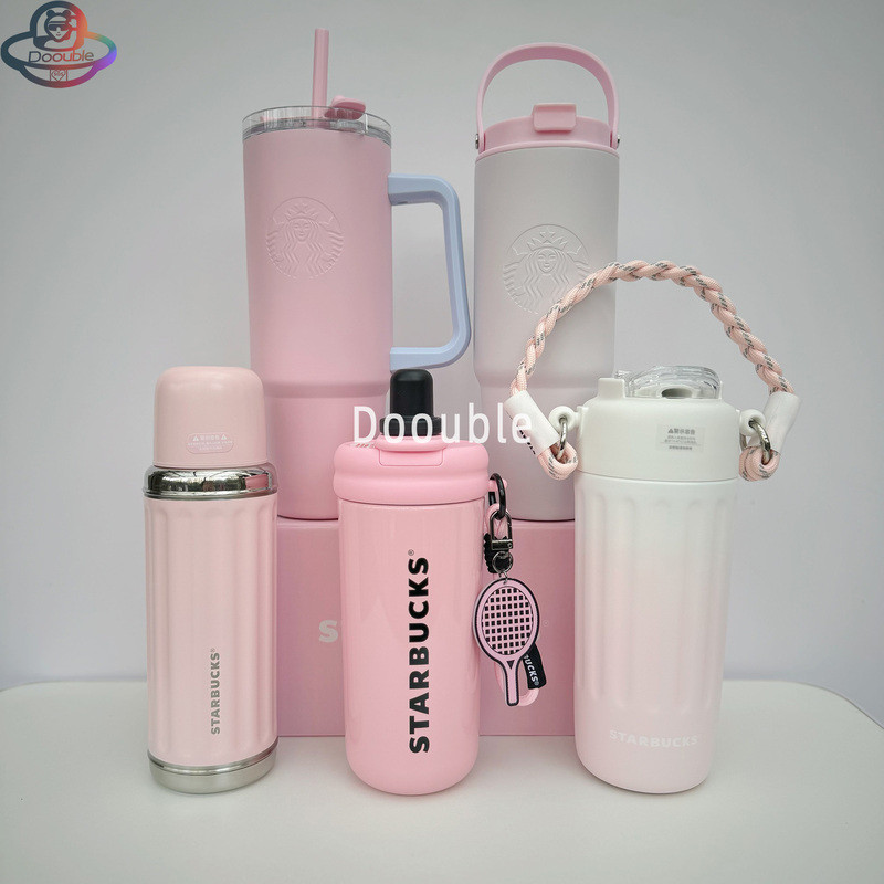 Starbucks China Classic Powder Purple Series ถ้วยเดินทางสแตนเลสพร้อมหลอด - ของขวัญสําหรับเด็กผู้หญิง