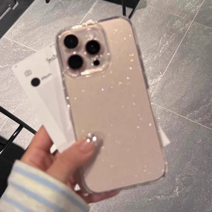 เคสใส กากเพชร สำหรับไอโฟน 7plus 8plus 11 14 12 13 pro max Plus 15 Pro max 16 e Promax 16e เคสโทรศัพท์มือถือซิลิโคน