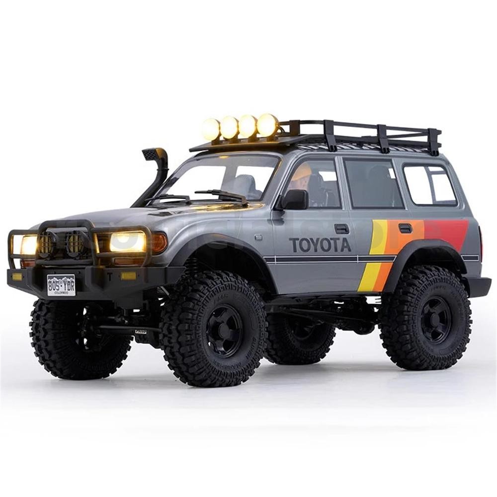 Fms 1/10 2.4GHz 4WD 6CH FCX10 LC80 Toyota Land Cruiser 80 RS รีโมทคอนโทรลรถ RC ยานพาหนะของเล่นเด็ก