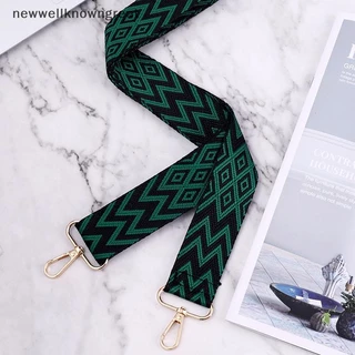 Newwellknowngreat กระเป๋าสะพายข้างแบบปรับได้สายคล้องกระเป๋ากว้างพร้อมงานปักสไตล์แห่งชาติ CAD