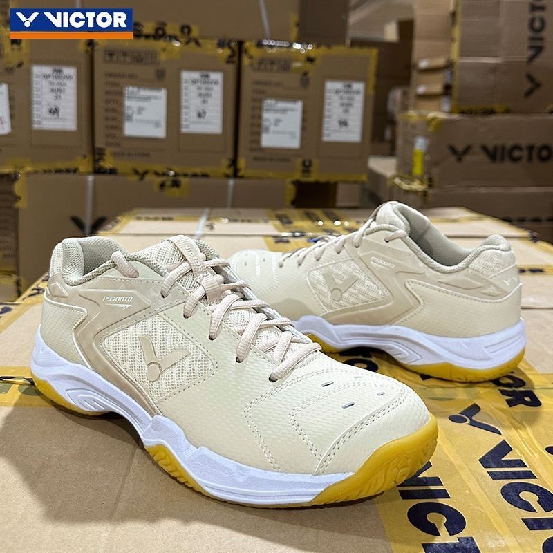 รองเท้าแบดมินตันรุ่นใหม่ VICTOR สำหรับผู้ชายและผู้หญิง p9200td สีกากี กันลื่น
