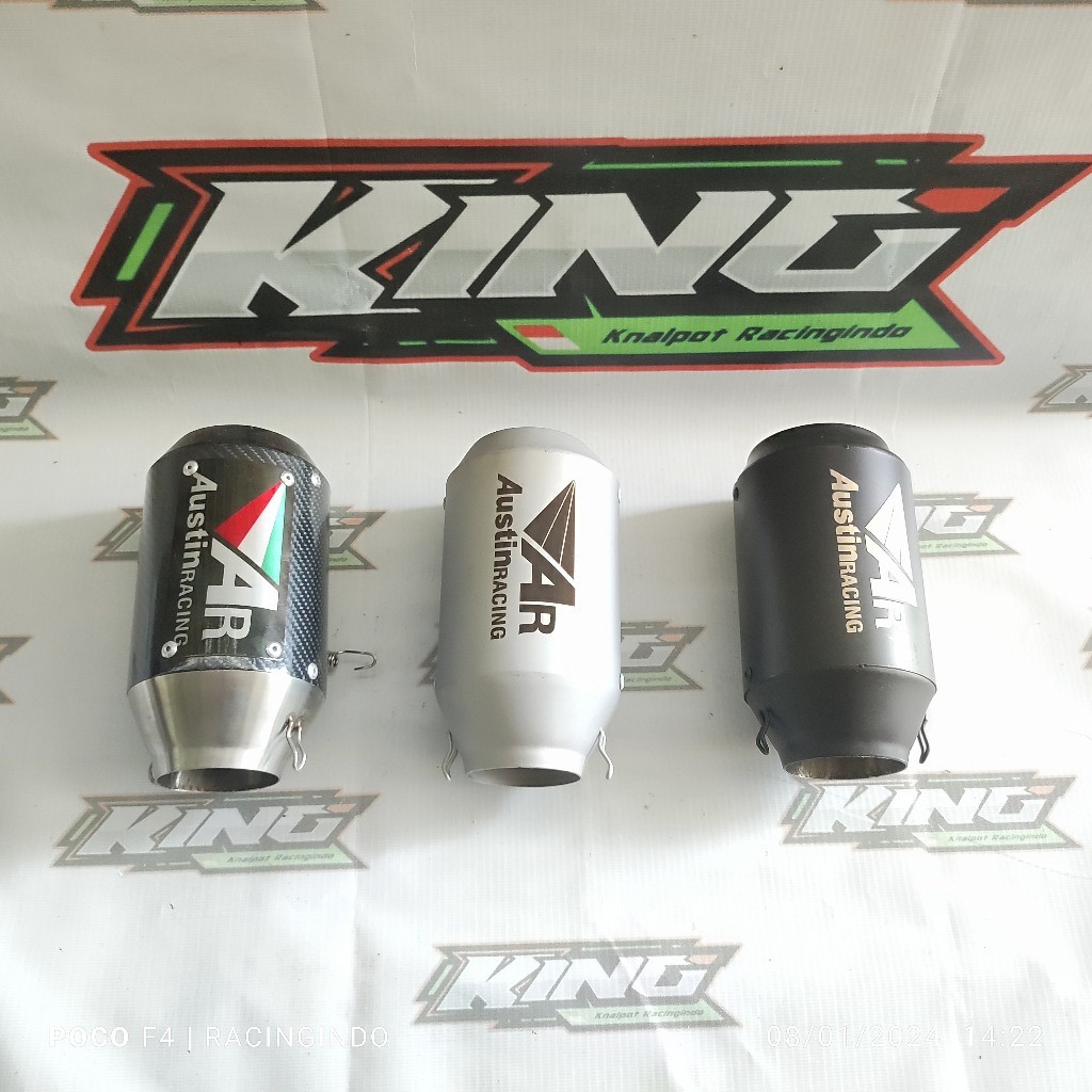 Austin racing ไอเสีย เข้าใหม่ 51 mm r15 sz ninja 250 cbr 250 yamaha r25 yamaha r25 ฯลฯ