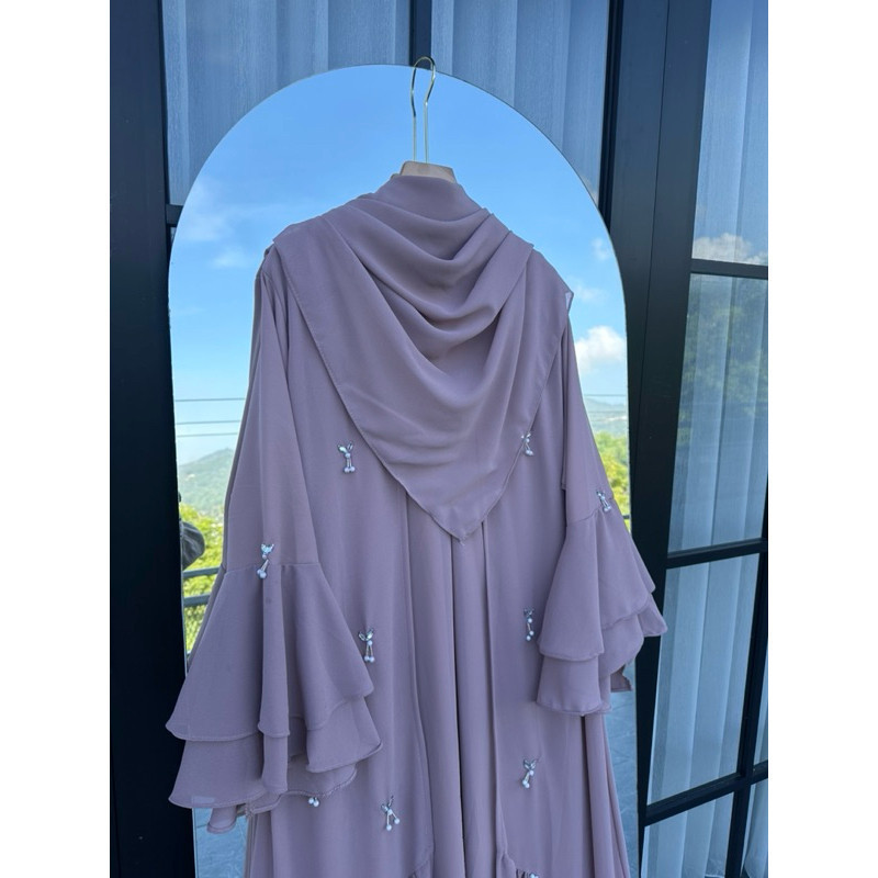 Zaina Abaya ชุดฮิญาบรูปสี่เหลี่ยมผืนผ้าล่าสุดของผู้หญิง Abaya Gamis วัสดุ Ceruty Armany ตุ๊กตาเด็ก Full Puring