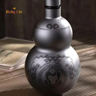 Ruby Lin Wukong Theme Gourd สไตล์ 500ml ขวดน้ําฉนวนกันความร้อนถ้วยเกม Hobby คอสเพลย์แบบพกพากลางแจ้งกีฬาขวดน้ํา