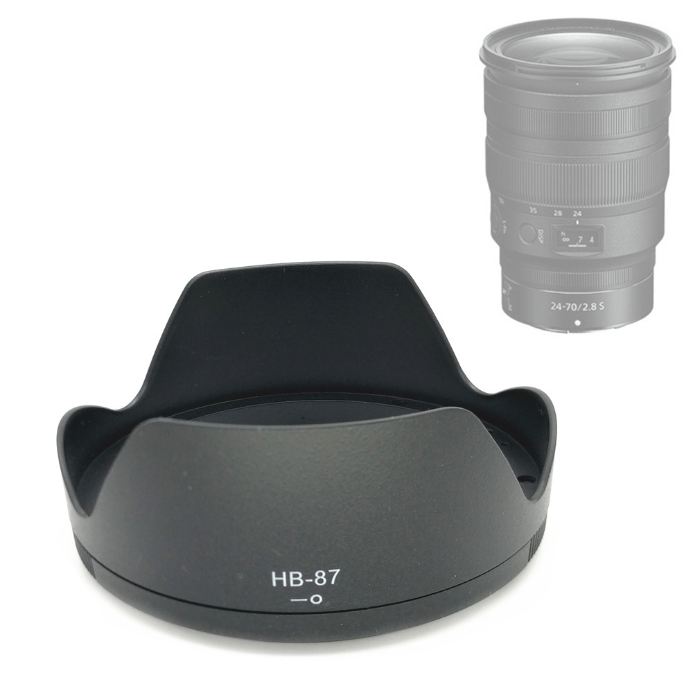 HB87 เลนส์ฮูดเป็น HB-87 สําหรับ Nikon Nikkor Z 24-70mm f/2.8 S F2.8 2.8S