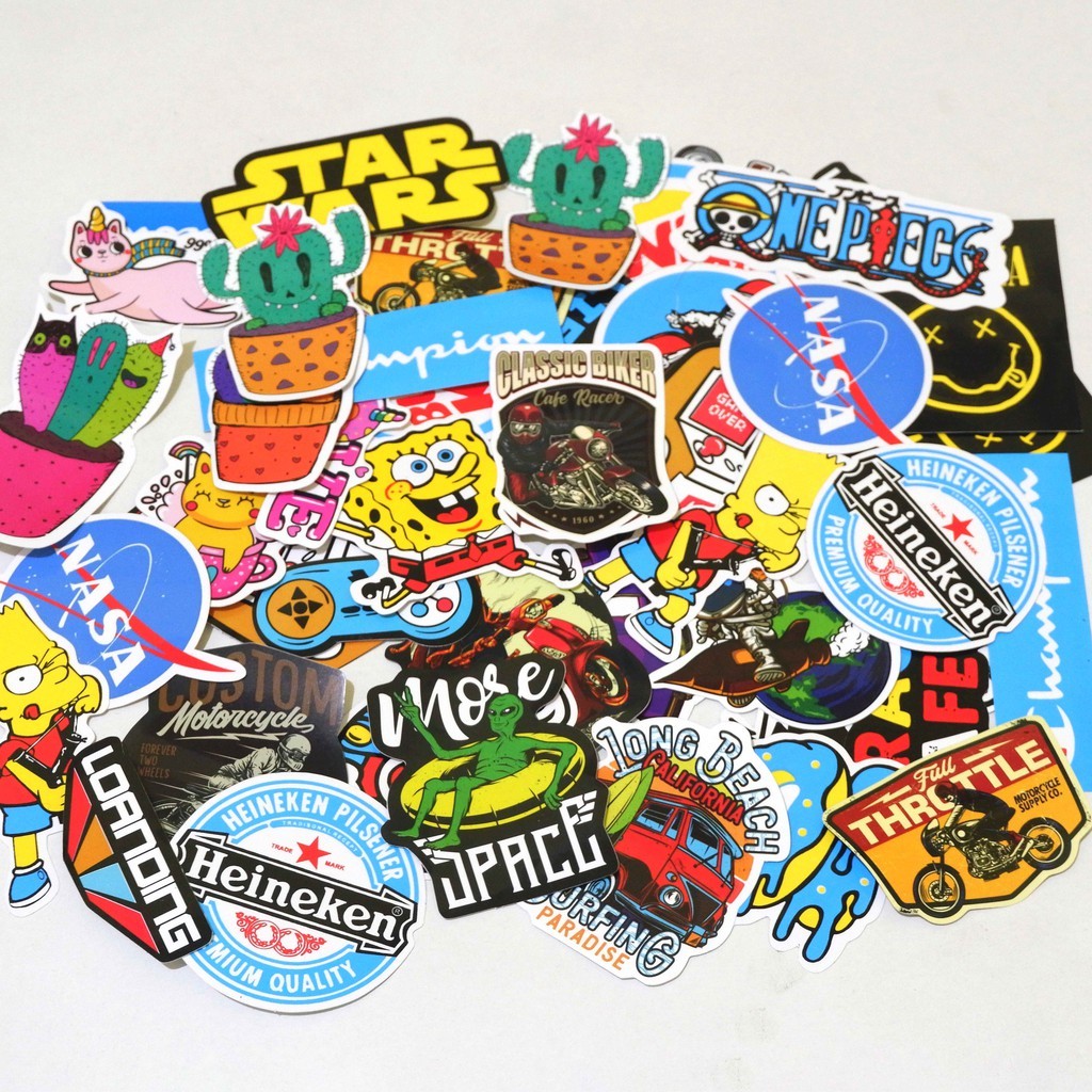 Random Series Sticker Pack Stickers - Tumblr Motorcycle Journal Stickers