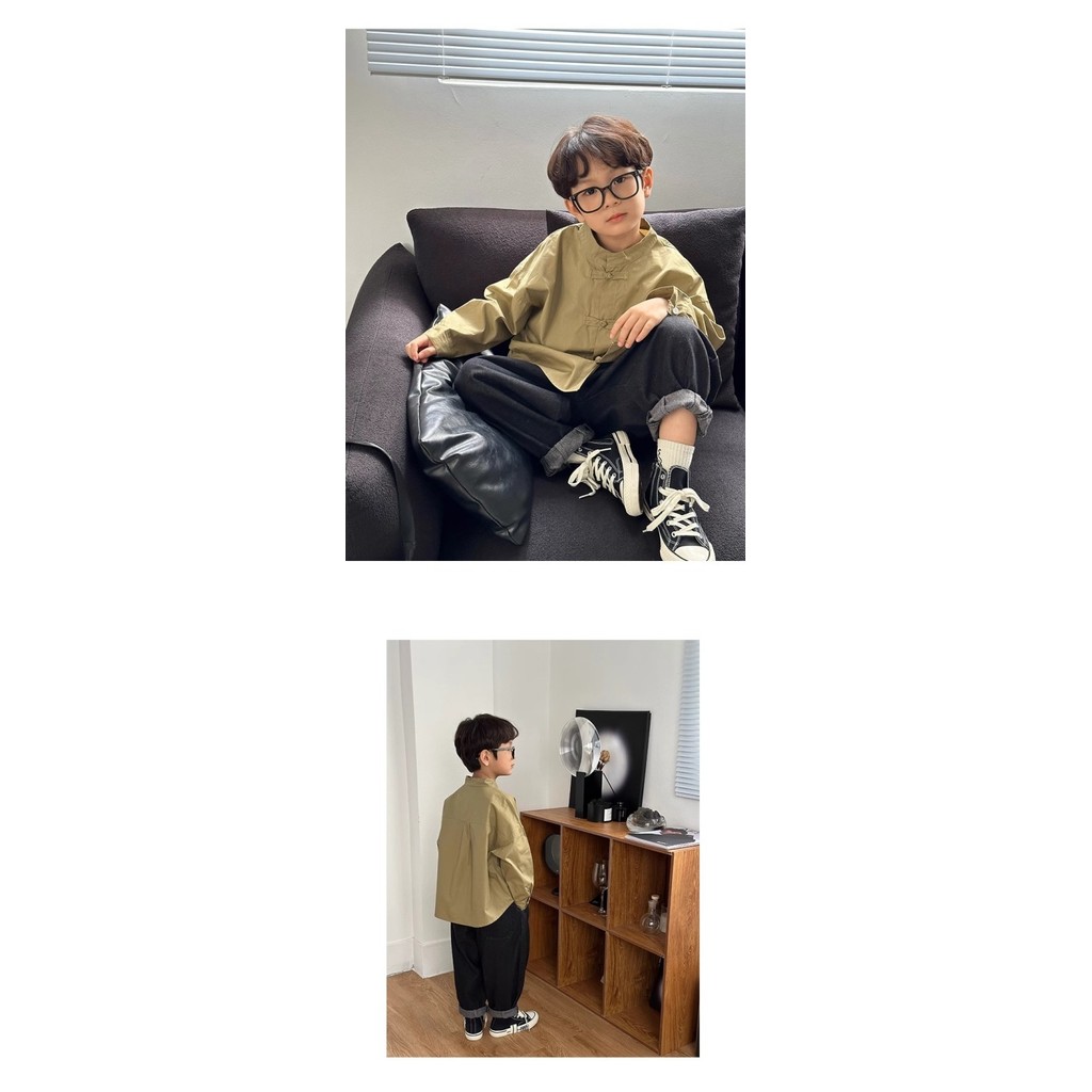 เสื้อเชิ้ตแขนสั้น ผ้าฝ้ายแท้ ทรงหลวม แฟชั่นฤดูร้อน สไตล์เกาหลี สําหรับเด็กผู้ชาย - รูปที่ 7