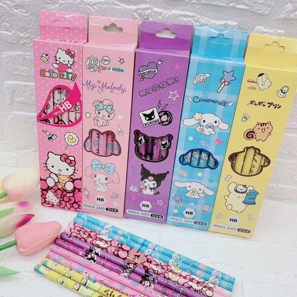 HB PENCIL COTENTS 12 ชิ้น CHARACTER ATK-PENCIL01
