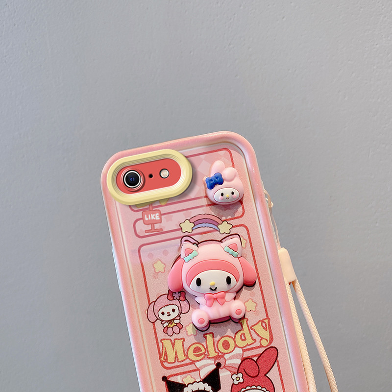 เคส iPhone 6 6S 7 8 PLUS SE2022 SE2023 ตุ๊กตาน่ารัก TPU เคสโทรศัพท์ซิลิโคนอ่อนนุ่ม XXTY4 - รูปที่ 5