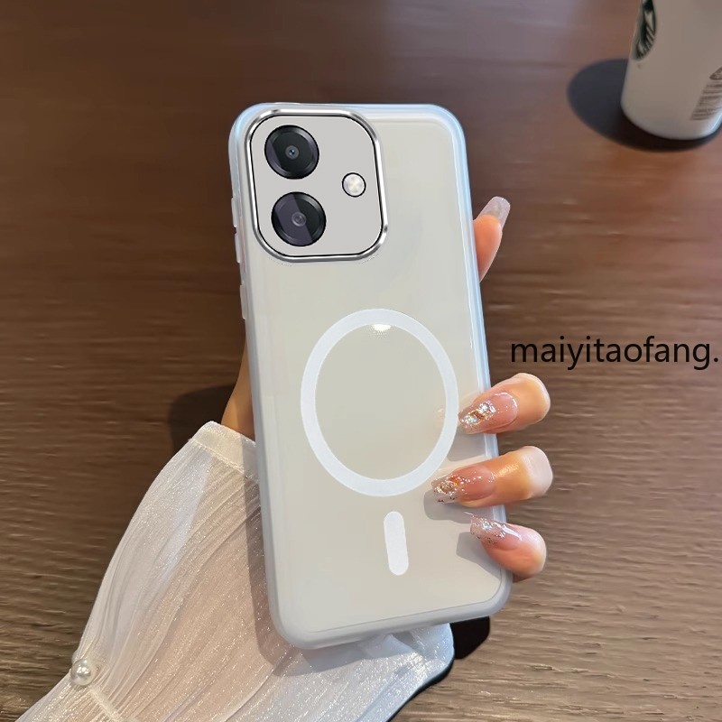 สําหรับ OPPO a3x OPPO a3 5g 2024 กระจกกันกระแทกขาตั้ง Anti-Fall ชุบเคสโทรศัพท์แบบนุ่มพร้อมเลนส์กล้องฝาหลัง XXXB1 - รูปที่ 2