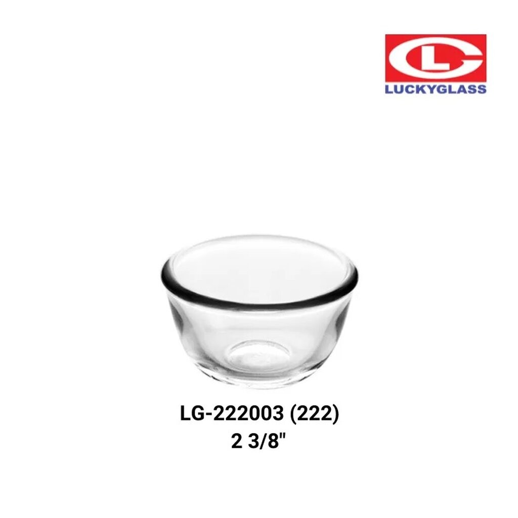 **สั่งขั้นต่ำ 12 ใบ** LuckyGlass ชามแก้ว Chef’s Bowl LG-222003 (222) 50ml.