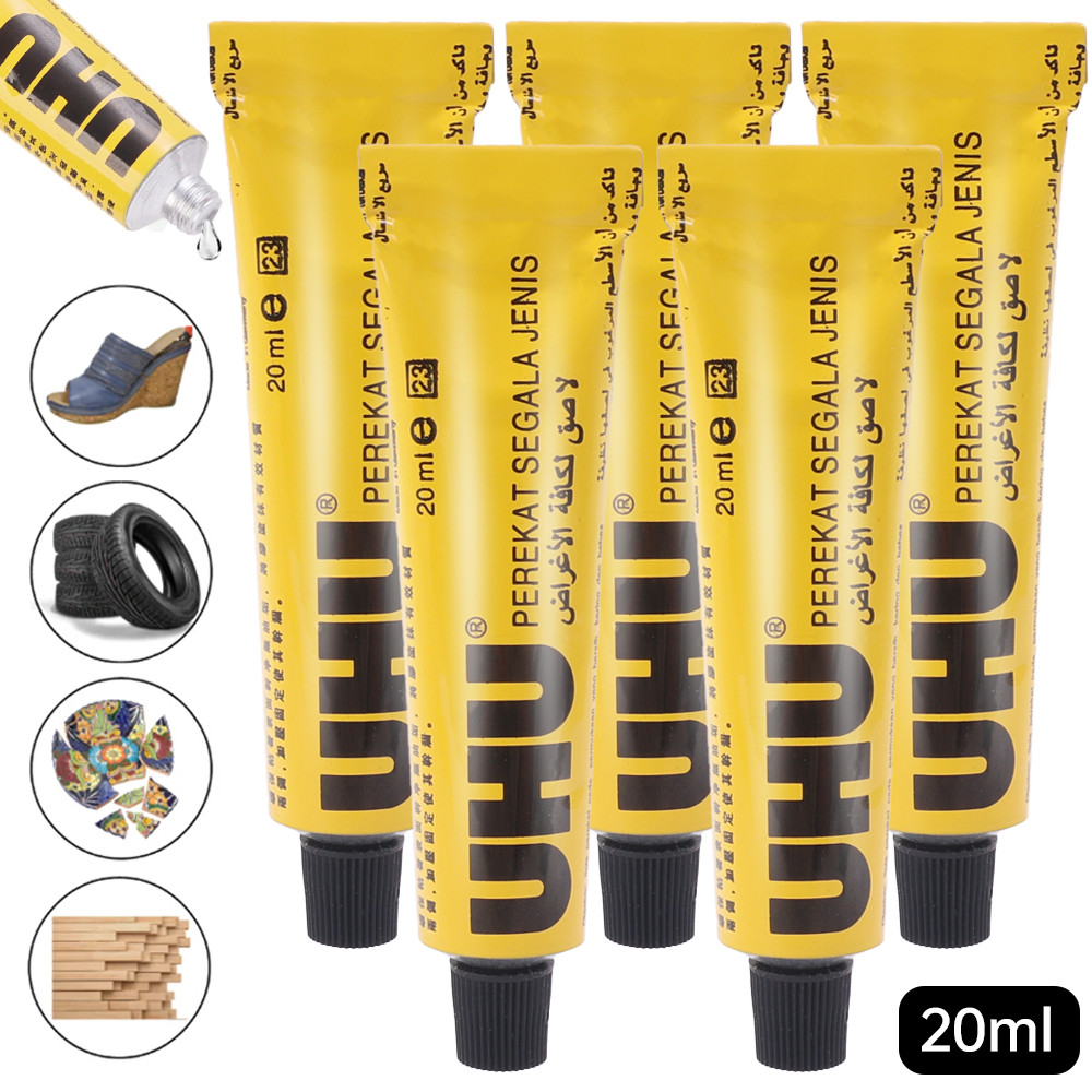 กาวซ่อมรองเท้ากันน้ําโปร่งใส - กาวติดไม้ทําด้วยมือในครัวเรือน -UHU เยอรมนี Super Strong กาว - สําหรั