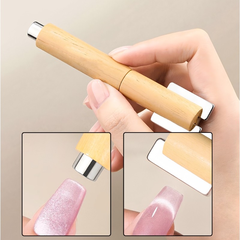 Ur SUGAR ที่ถอดออกได้ Multi-Functional Strong Cat Magnetic Stick เจล Polish Glitter Effect Design เค