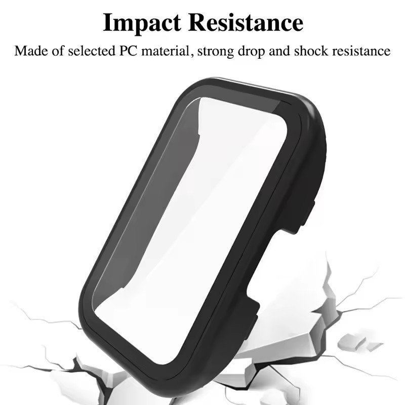 กระจกนิรภัย + กรณีสําหรับ For Huawei Band 10 สมาร์ทนาฬิกาทุกรอบกันชนป้องกันหน้าจอสําหรับ For Huawei Band 10 อุปกรณ์เสริมฝาครอบ