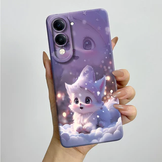 สําหรับ Vivo Y04 4G เคสโทรศัพท์ VIVOY04 Y 04 4G MilkTea รูปแบบซิลิโคนอ่อนนุ่มออกแบบใหม่การ์ตูนปลอกกันกระแทกเปลือกโทรศัพท์มือถือ