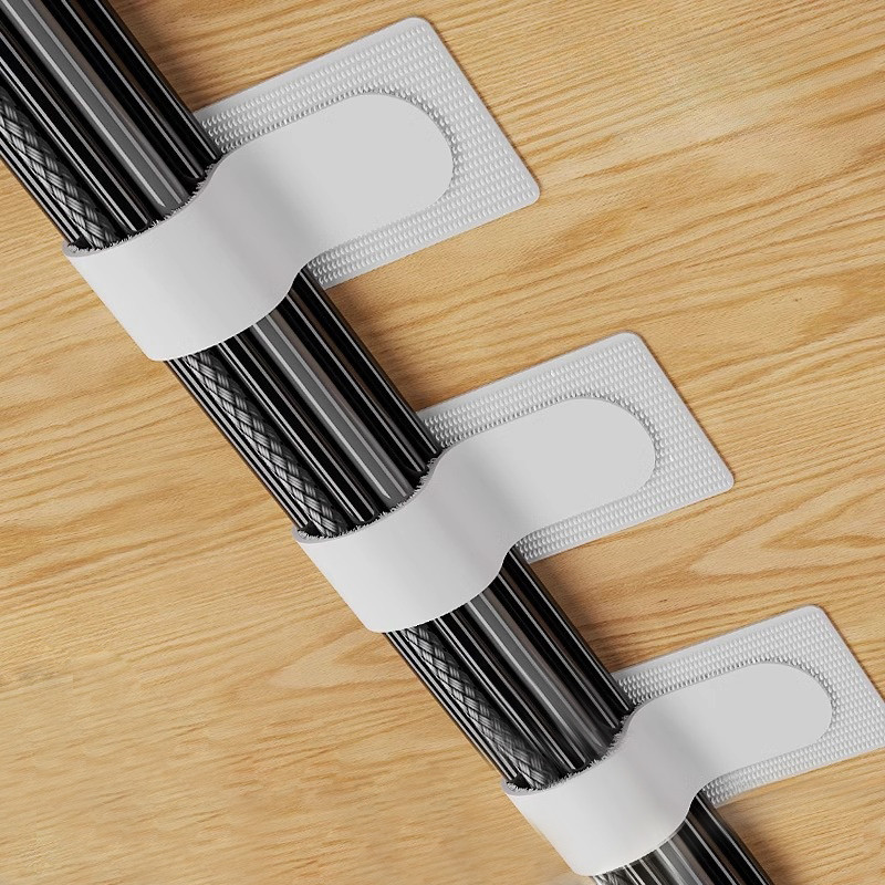 Reusable Cable Ties Fastening Wire Organizer สายไฟเชือกผู ้ ถือกาวในตัวปรับสายไฟสายรัดโต ๊ ะการจัดการ