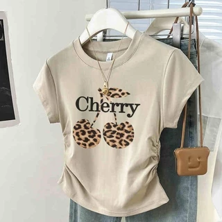 เสื้อเชิ้ตผู้หญิง รูปผลเชอรี่ สไตล์เกาหลีแฟชั่น เสื้อผ้าผู้หญิง แฟชั่นเกาหลี เด็ดเด่นและสไตล์
