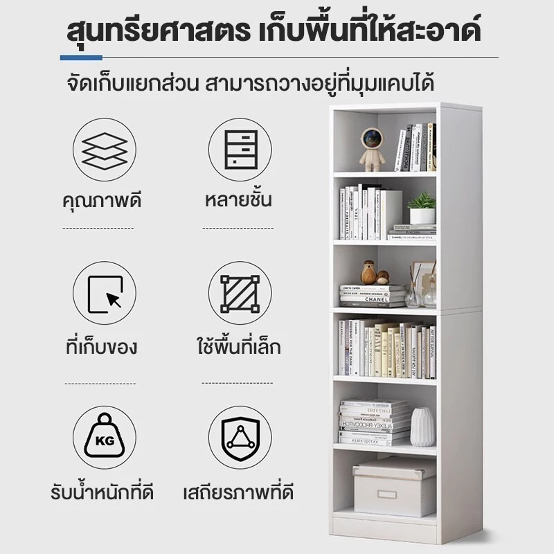 ชั้นวางหนังสือ 6/5/4/3 ชั้น สไตล์มินิมอล thumbnail 5