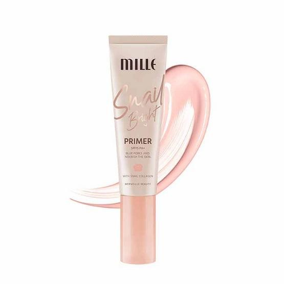 ** 1 หลอด ** MILLE ไพรเมอร์ มิลเล่ SNAIL BRIGHT PRIMER 30g - รูปที่ 4