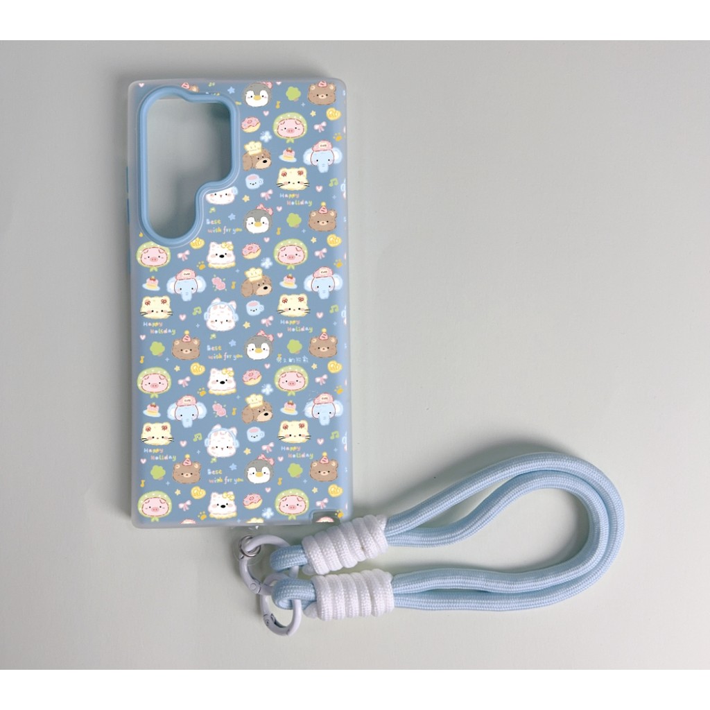 น่ารัก fairytale สัตว์รูปแบบฝาครอบโทรศัพท์เทียบสําหรับ Samsung A23 A24 A25 a55 s25 s22plus ultra Case Girly S23 S23Plus s23fe s24plus s24ultra s21FE ปลอก