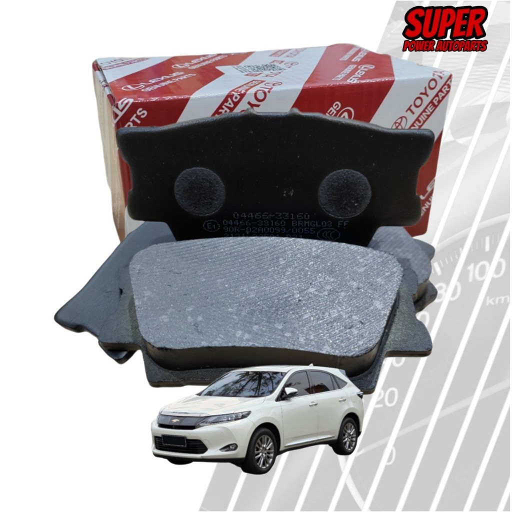 ผ้าเบรคTOYOTA FRONT & REAR สําหรับ TOYOTA HARRIER ZSU60 2014-2018