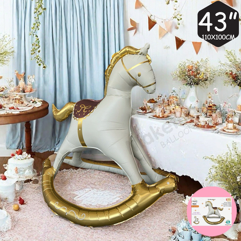 3ง ขนาดใหญ่การ์ตูนสายรุ้งยูนิคอร์นอลูมิเนียมฟิล์มบอลลูนของเล่นเด็กอาบน้ําเด็กเด็กงานเลี้ยงวันเกิด