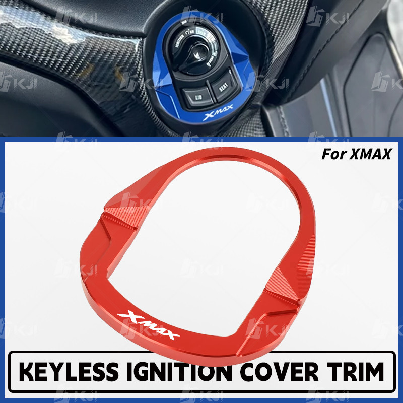 สําหรับ Yamaha XMAX 300/250/125/TECH MAX ไฟฟ้าประตูล็อคฝาครอบจุดระเบิด Key Trim หมวกอุปกรณ์เสริม Part