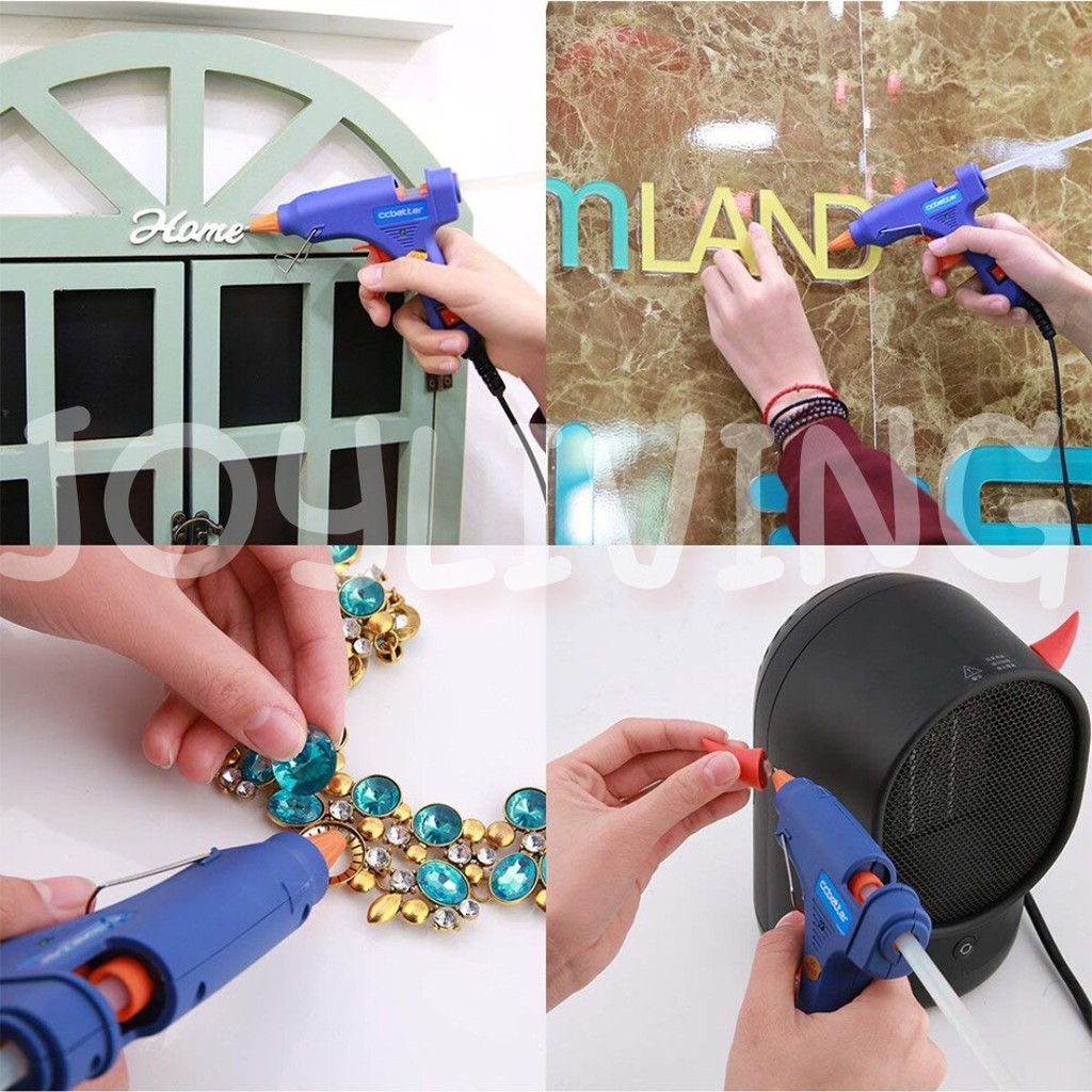ปืนยิงกาวไฟฟ้า (20W) 220V ปืนยิงกาว ปืนยิงกาวร้อน  ปืนกาวแท่ง DIY  คละสี ราคา/ชิ้น  สินค้าในไทย