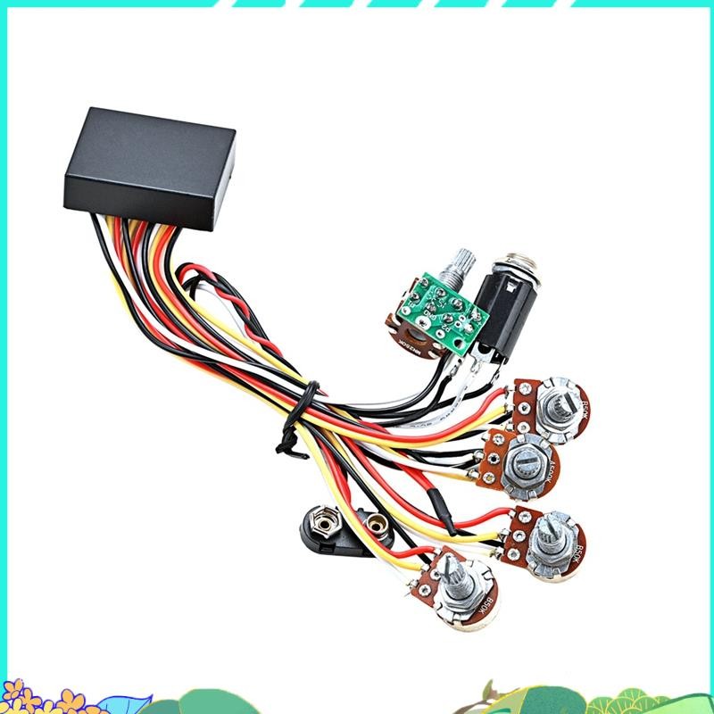 Bass 3 Band Active & Passive EQ Equalizer Preamp Circuit สําหรับ Bass Pickup