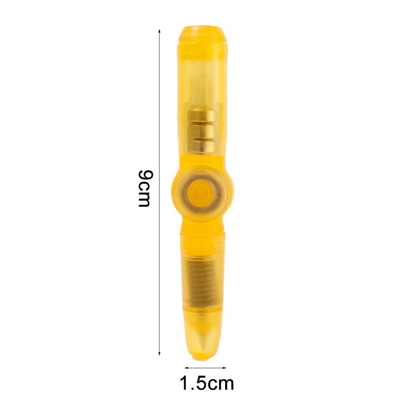1/4 ชิ้น LED Spinning ปากกาลูกลื่น - Spinner ความเครียดบรรเทาของเล่น - เด็กนักเรียนเครื่องเขียนอุปกรณ์ - เรืองแสงในที่มืด, ความแปลกใหม่, ตลก - Luminous Gyro ปากกา