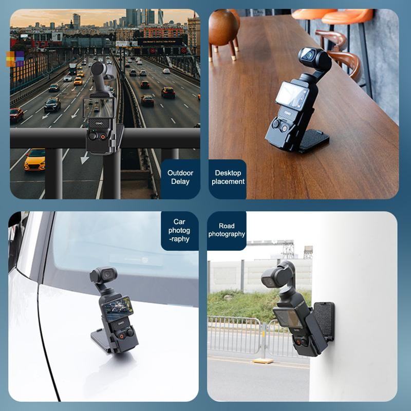 Honeybird ขาตั้งแม่เหล็กสําหรับ DJI Osmo Pocket 3 อุปกรณ์เสริมอะแดปเตอร์ติดผนังรถ Clamp แม่เหล็กดูดกรณี Nice