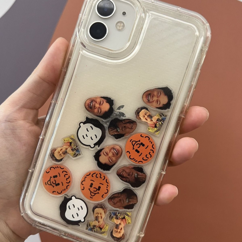 เคสโทรศัพท์มือถืออะคริลิค กันกระแทก ลายหัวเขย่า ขนาด 1 ซม. 2 ซม. DIY สําหรับ Iphone 15 14 13 12 11 Promax